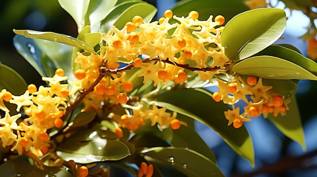 Photo osmanthus dream fragrance enters my dreams as they begin