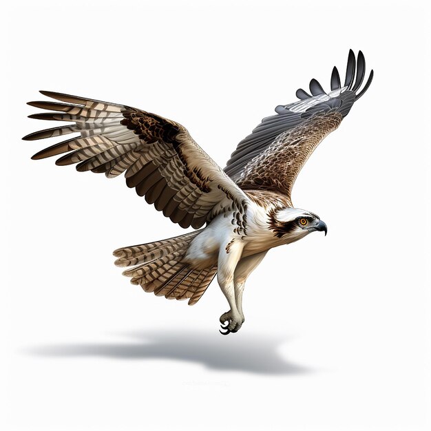 Photo osprey flying stock illustrations