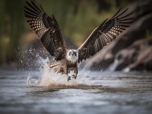 Osprey39s vangen een dramatisch vertoon van vaardigheid en macht