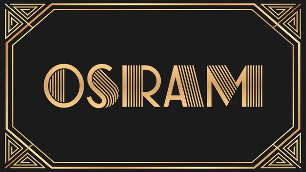 Photo osram jazz gold text