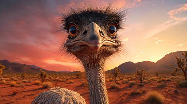 Ostrich high quality background