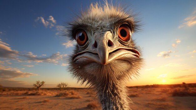 Ostrich high quality background