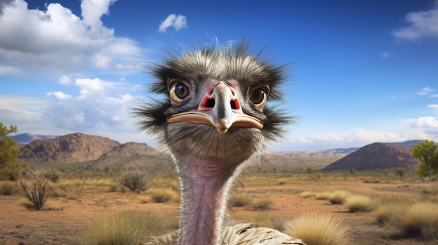 Ostrich high quality background