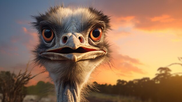 Ostrich high quality background