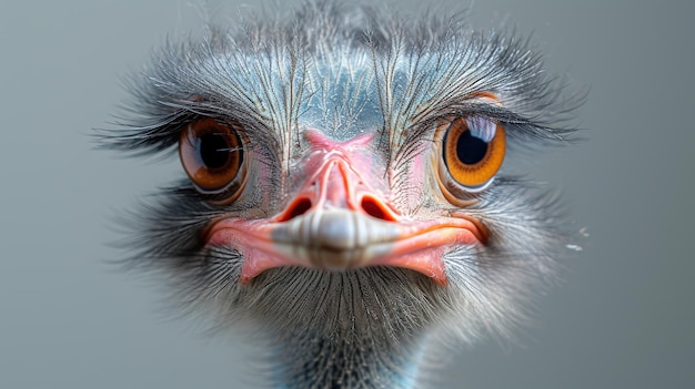 Ostrich isolated on white background Closeup Copy space realistic image natural style beautiful image ar 169 stylize 750 v 6 Job ID 0d6f73a2f2014d49b8c5c3300c069943