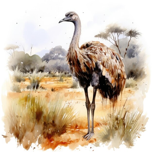 Ostrich Painting