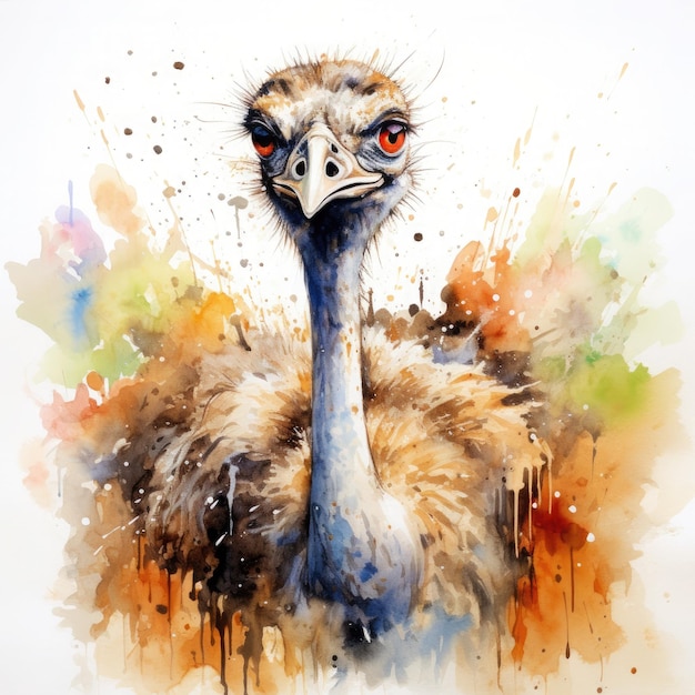 Ostrich Painting