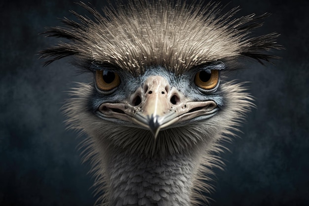 Ostrich portrait