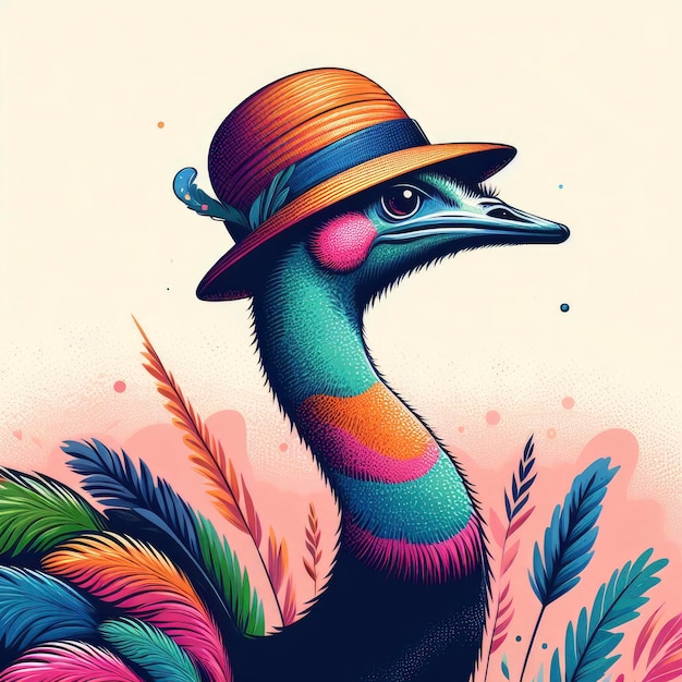 ostrich vector illustration