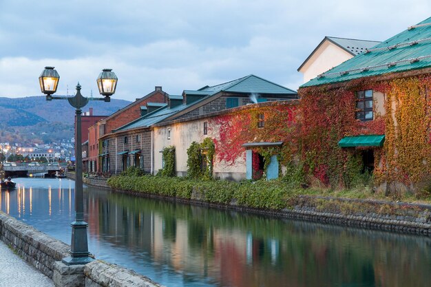 Otaru water canal at night