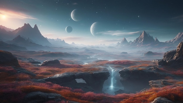 otherworldly landscape