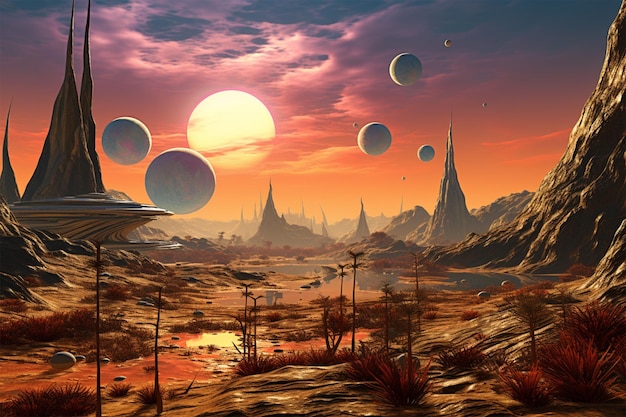 otherworldly landscape