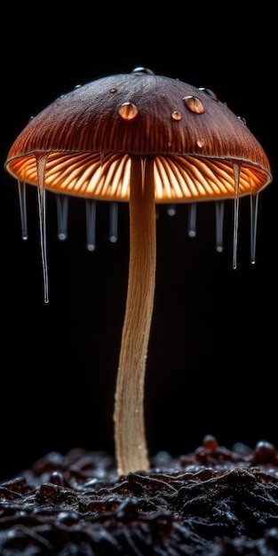 Otherworldly Vibes of Minimalistic Macro Funghi Photography