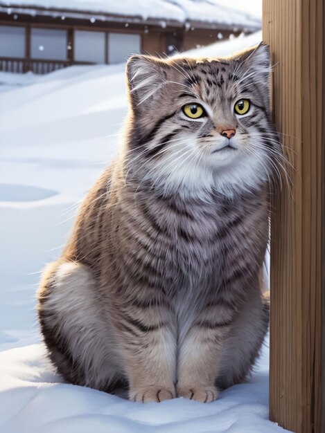 Фото otocolobus manul кошка для мобильных обоев