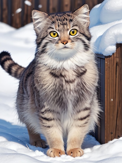 Otocolobus manul кошка для мобильных обоев