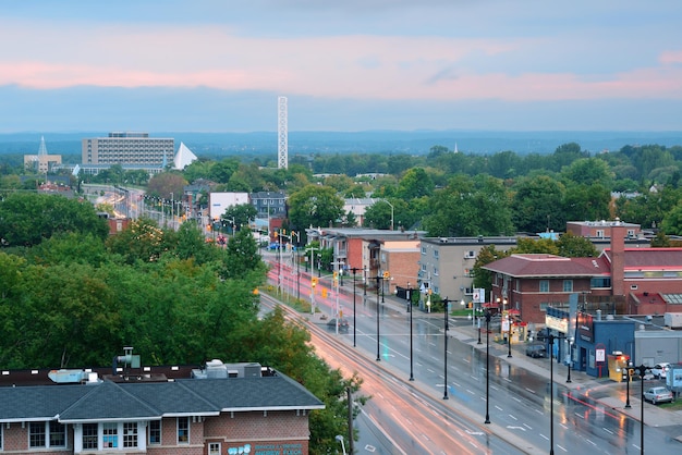 Ottawa, CANADA - SEP 8: Ottawa city street view in the morning on September 8, 2012 in Ottawa, Canada. With population of 883,391 as in 2011 and as the capital of Canada, it is the fourth largest city