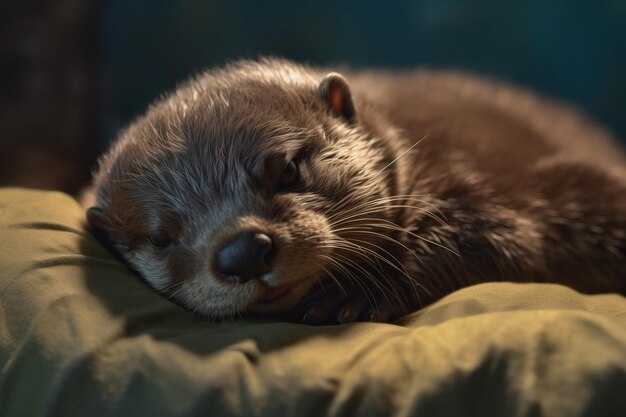 ウッターの赤ちゃんが嘘をついて アイを生み出します