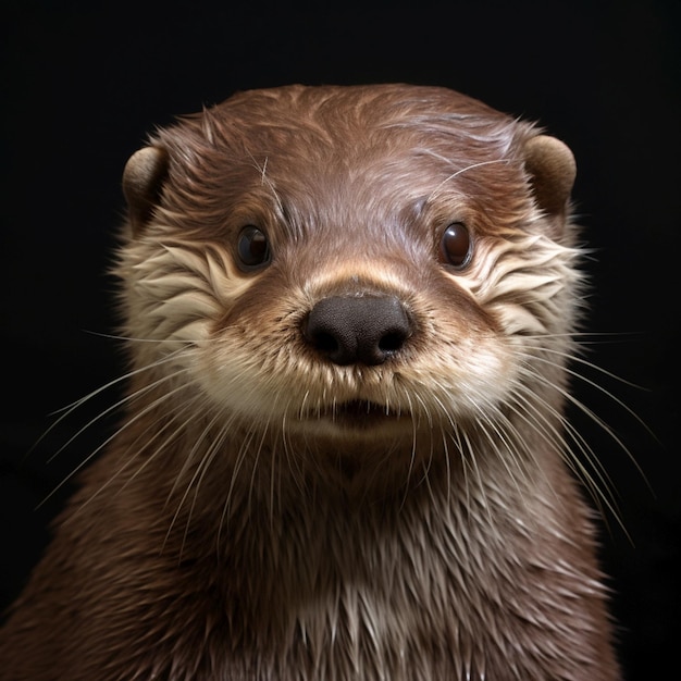 Photo otter portrait