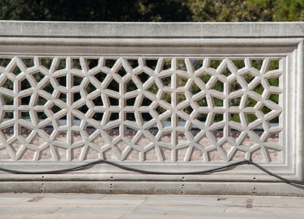 Ottomaans marmeren snijwerk kunstdetail