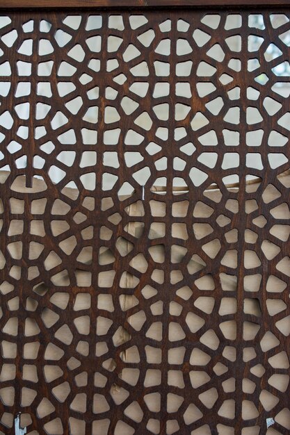 Ottomaanse Turkse kunst met geometrische patronen op hout