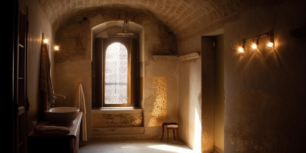 Ottoman bath light beams