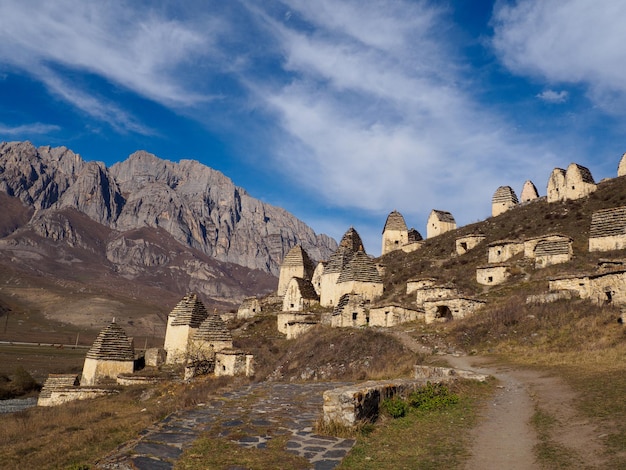 Oud Dargavs Dorp Stad van de Doden Noord-Ossetië Alania Republiek Rusland