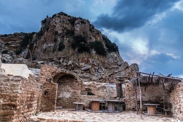 Oud dorp Zriba Olia van Berberse oorsprong in Zaghouan, Tunesië