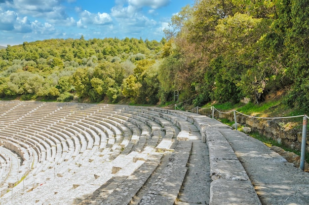 Oud Epidaurus-theater Peloponnesos Griekenland