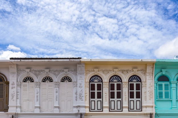 Oud gebouw Sino Portugese stijl in Phuket