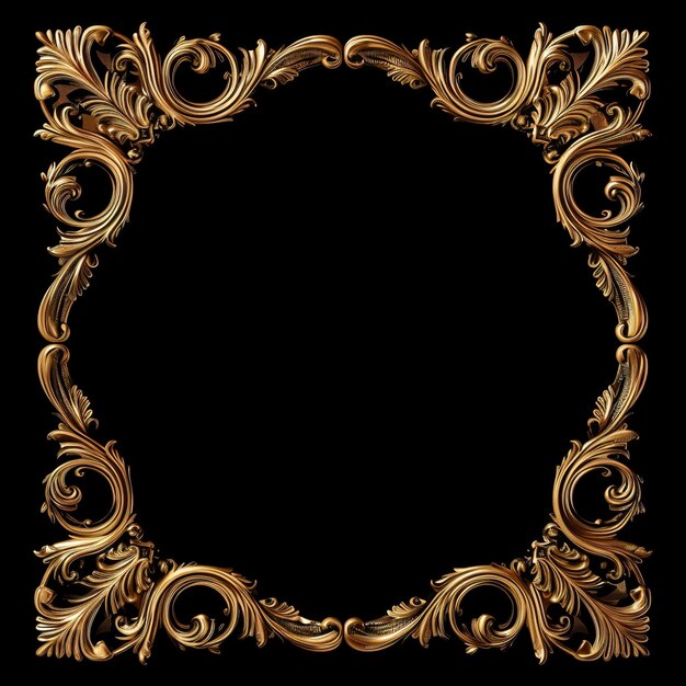 Foto oud gouden frame