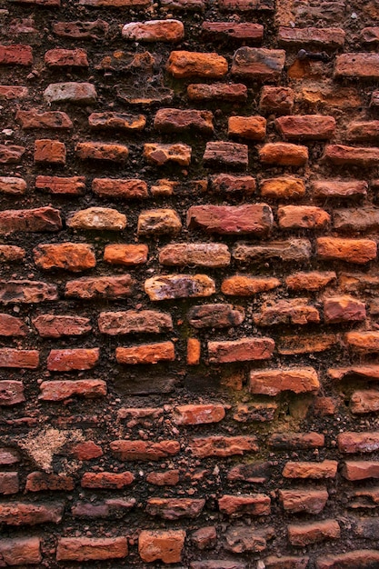 Oud historisch gebouw bakstenen muur textuur achtergrond Bakstenen muur abstracte textuur achtergrond