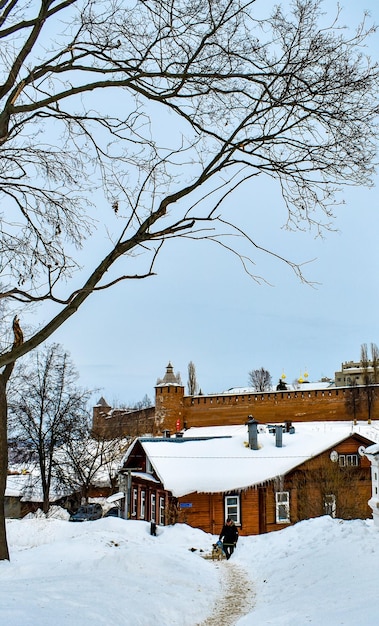 Oud historisch gebouw in Nizjni Novgorod