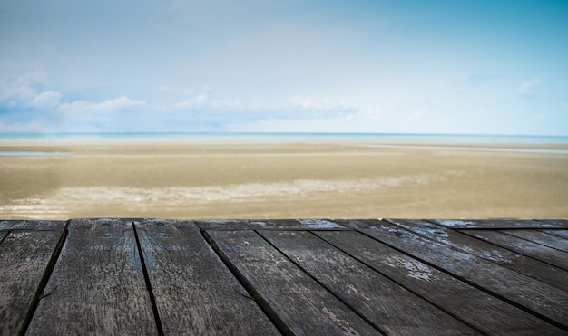 Oud hout voor het strand