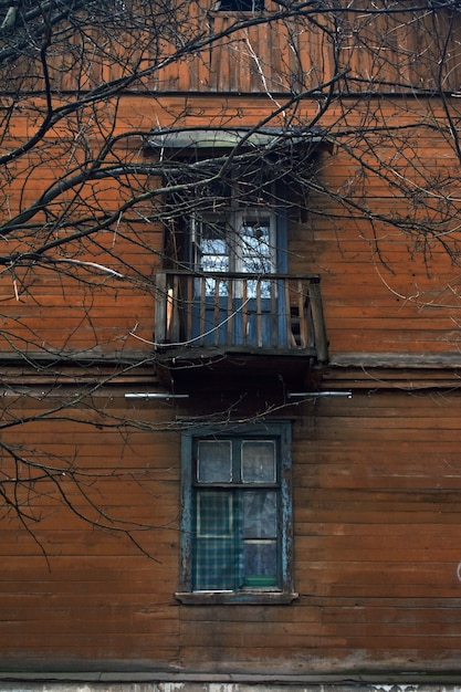 Oud houten huis. Nizjni Novgorod