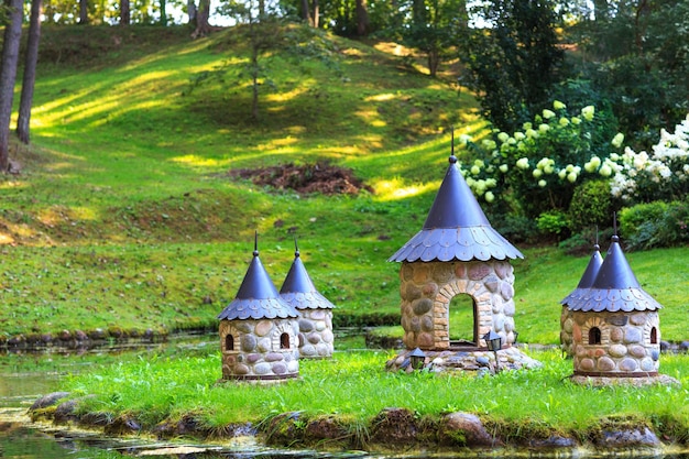 Foto oud kasteel in het park