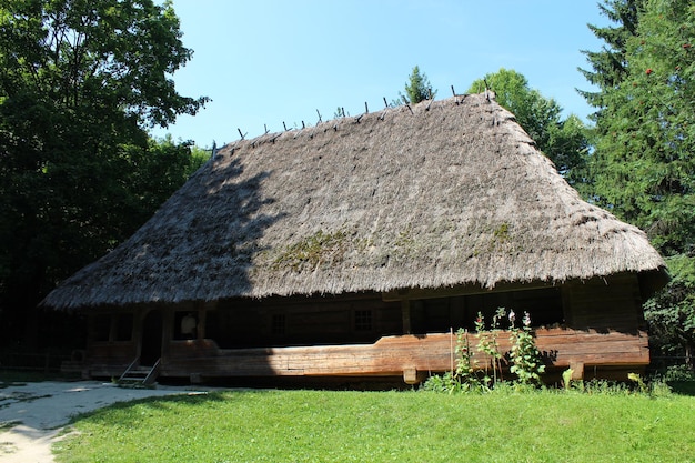 Oud landelijk huis in de Karpaten