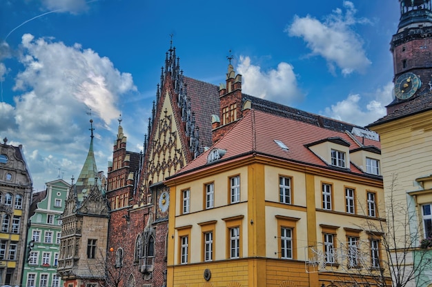 Oud marktplein in Wroclaw