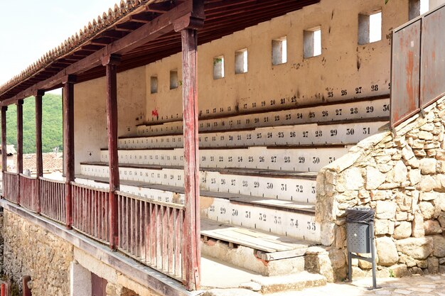 Oude arena van san martin del castañar, provincie salamanca, castilië en leon, spanje