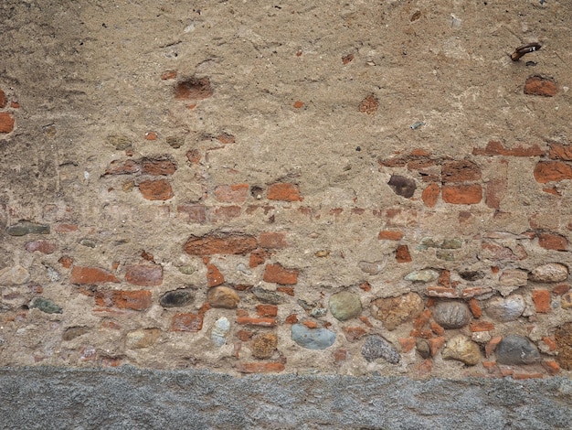 Oude bakstenen en mortel muur achtergrond