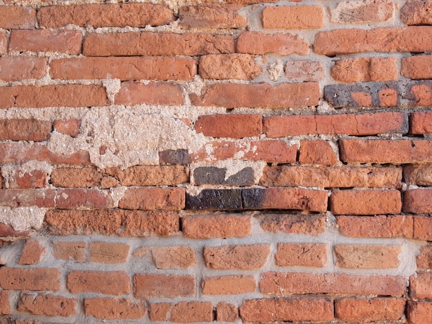 Oude bakstenen muur in een achtergrond