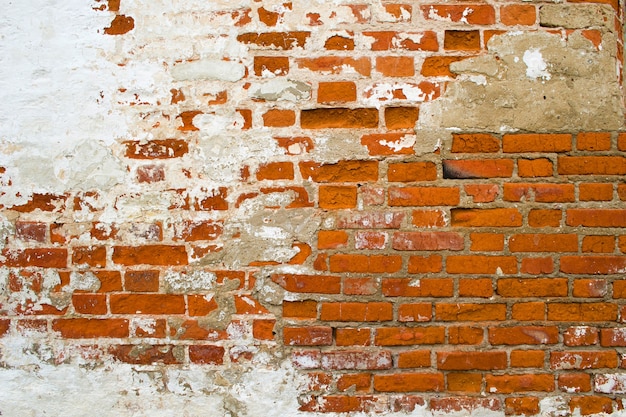 Oude bakstenen muur.