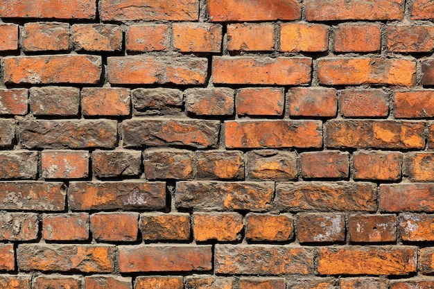 Foto oude bakstenen muur