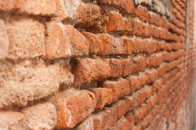 Oude bakstenen muurachtergrond, oude bakstenen muurtextuur