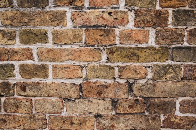 Foto oude bakstenen muurtextuur als achtergrond