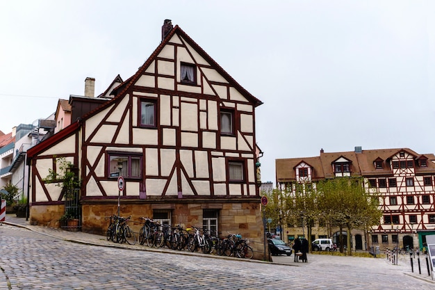 Oude Beierse stad Neurenberg Duitsland, Nurnberg midden Franken.