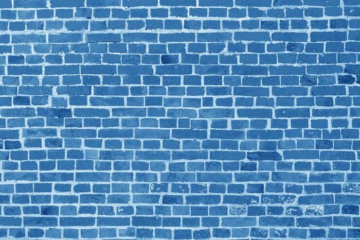 Foto oude blauwe bakstenen muur achtergrond