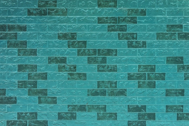 Oude blauwe bakstenen muur Peeling witte verf op een blauwe muur