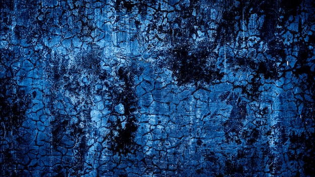 oude blauwe donkere abstracte cement betonnen muur textuur achtergrond