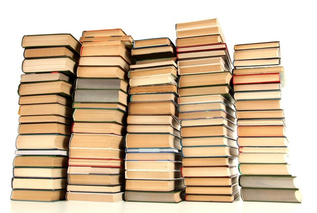 oude boeken geïsoleerd op wit