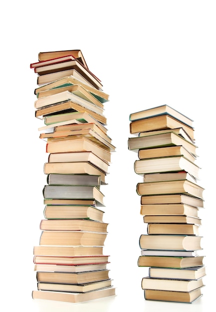 oude boeken geïsoleerd op wit